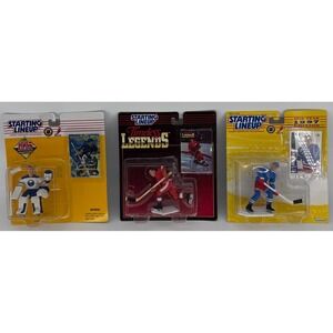 Starting Lineup NHL Gretzky Howe Hasek Figure Lot 3 Sealed Kenner 90s
